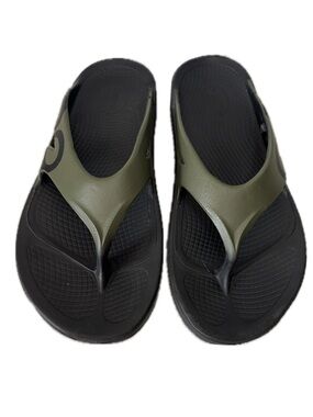 OOFOS OOriginal Sport Recovery Flip Flop Sandals Men’s Size 13 Tactical Green